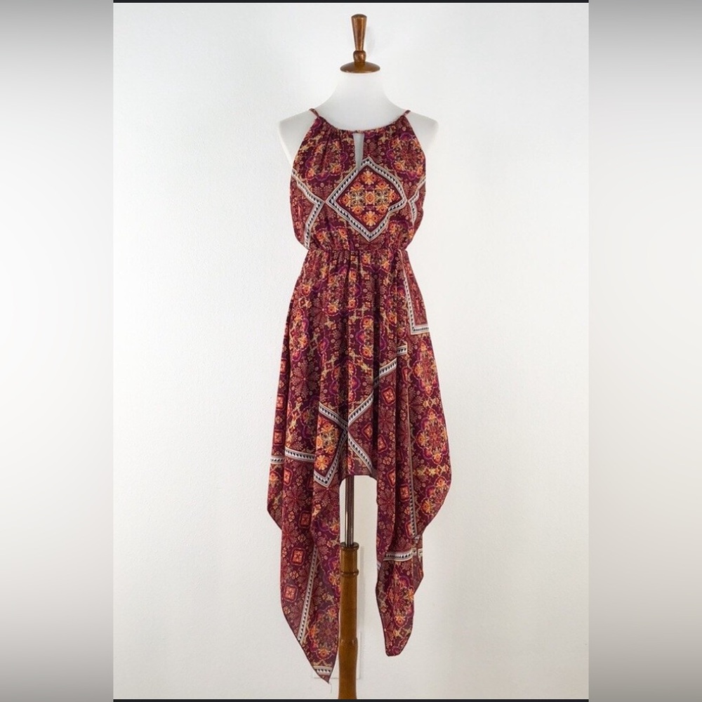 NWOT My Michelle Red Flowy Dress Sz S